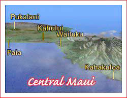 central maui map